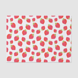 Watercolor Strawberry Pattern Tissue Paper