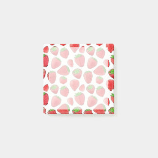 Watercolor Strawberry Post-it Notes