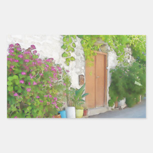 Watercolor street view sticker