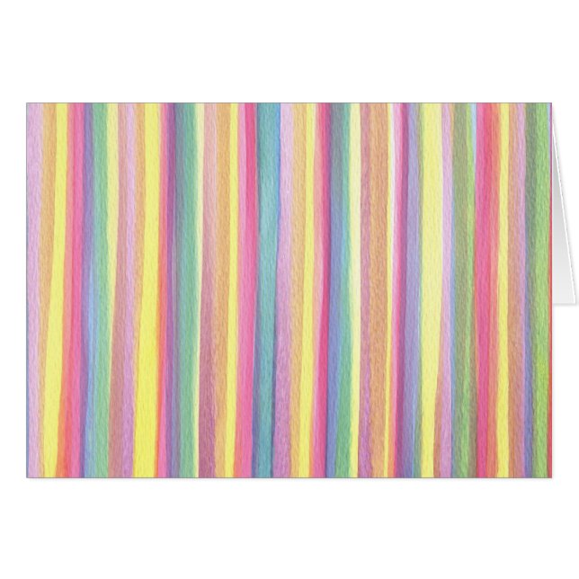 Watercolor Stripes (Front Horizontal)