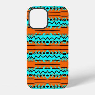 Watercolor stripes illustration pattern iPhone 12 case