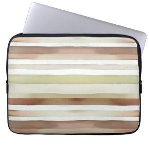 Watercolor Stripes Laptop Sleeve