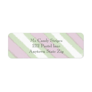 Watercolor Stripes Pattern in Green White and Pink