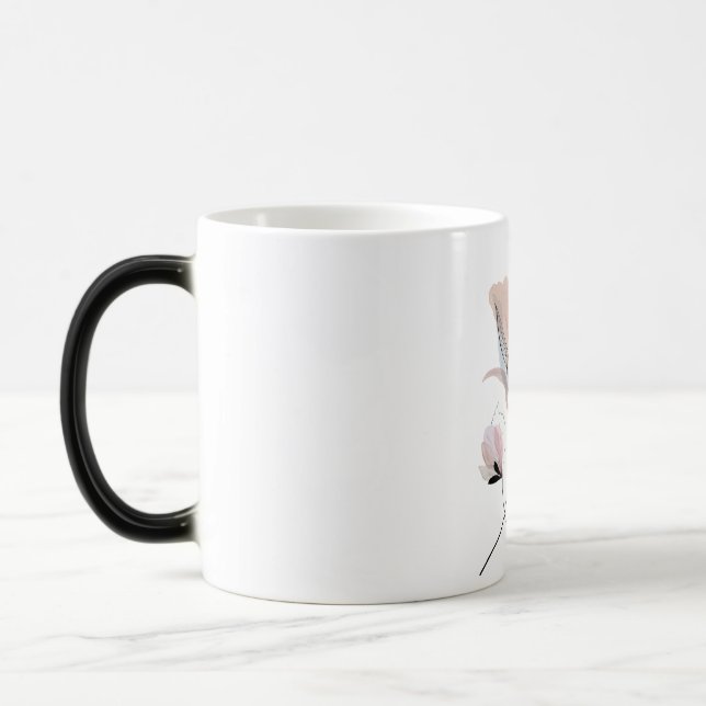 Watercolor Stunning Flower Design Mug (Left)