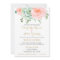 Watercolor Succulent Blush Floral Elegant Wedding
