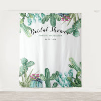 Watercolor Succulent Cactus Bridal Shower 