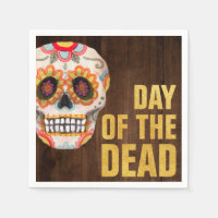 Watercolor Sugar Skull Day of the Dead Halloween