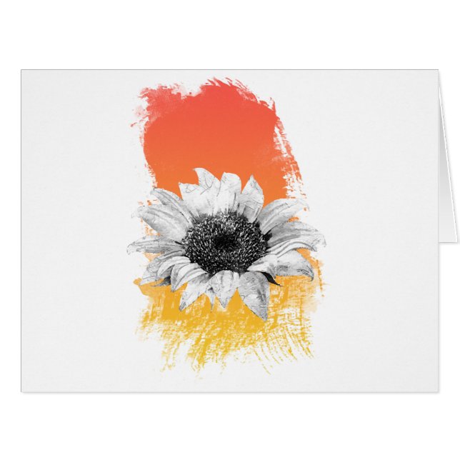 Watercolor Sunflower  (Front Horizontal)