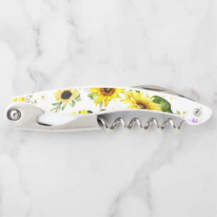 Watercolor Sunflower 7 Corkscrew