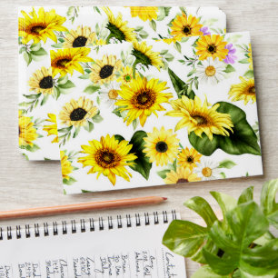 Watercolor Sunflower 7 Envelope