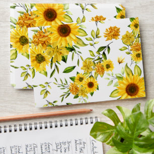 Watercolor Sunflower 8 Envelope