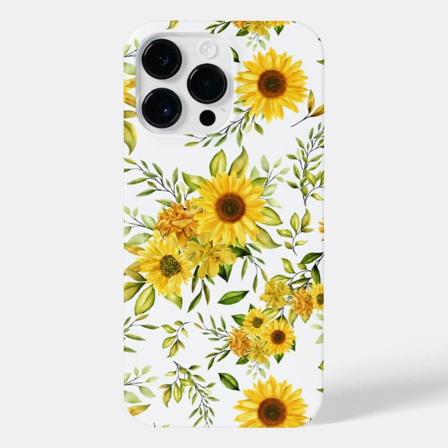 Watercolor Sunflower 8 iPhone Case (Back)