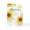 Watercolor Sunflower Birthday