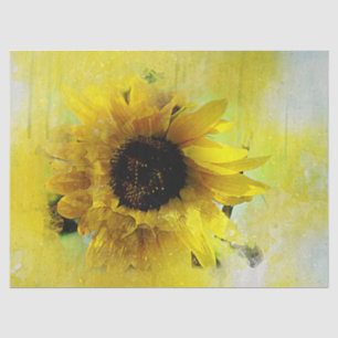 Watercolor Sunflower Decoupage Tissue Paper