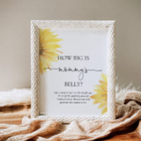 Watercolor sunflower how big is mommy's belly game