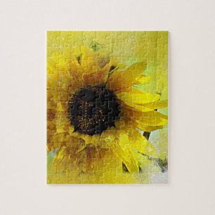 Watercolor Sunflower Jigsaw Puzzle