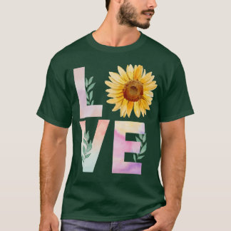 Watercolor Sunflower Lovers Premium T-Shirt