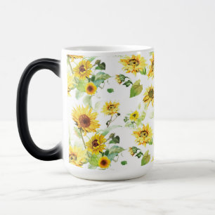 Watercolor Sunflower Magic Mug