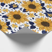 Watercolor Sunflower Pattern