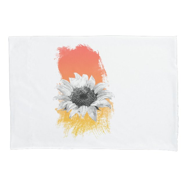 Watercolor Sunflower  Pillowcase (Front)
