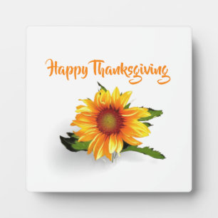 Watercolor sunflower plaque