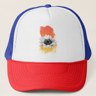 Watercolor Sunflower Trucker Hat