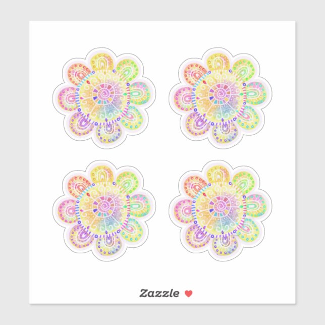 Watercolor Sunflowers Boho Style  (Sheet)