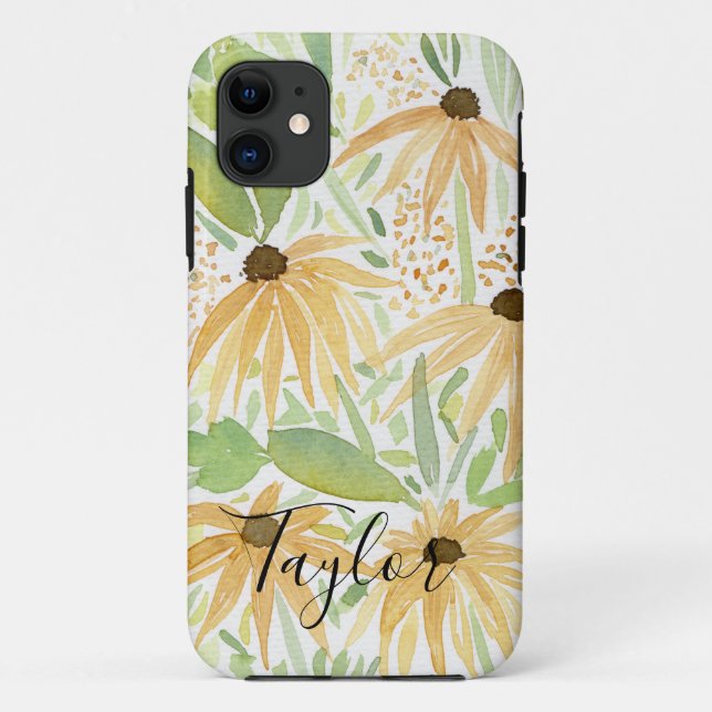 Watercolor Sunflowers, Botanical Art   Case-Mate iPhone Case (Back)