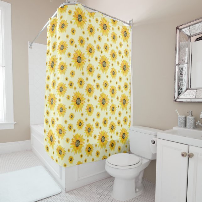 Watercolor Sunflowers Floral Pattern (In Situ)