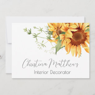 Watercolor Sunflowers Invitation