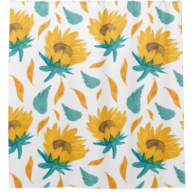 Watercolor Sunflowers: Summer Botanical Print (Front)