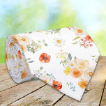 Watercolor Sunny Flowers Floral Pattern Tie<br><div class="desc">Introducing our Watercolor Sunny Flowers Floral Pattern neck tie. Featuring watercolor illustration of bright color flowers pattern. Suitable for summer floral  themed occasion</div>