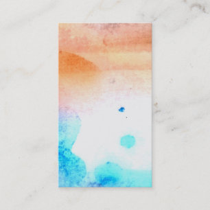 Watercolor Sunset Reiki Art Paint Business Cards