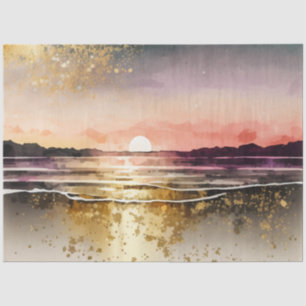 Watercolor Sunset Series Design 14 Tissue Paper