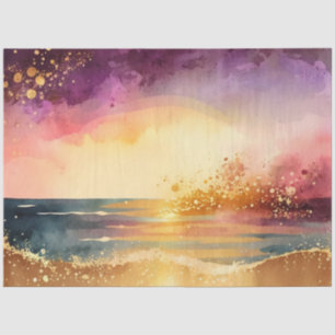 Watercolor Sunset Series Design 9 Tissue Paper