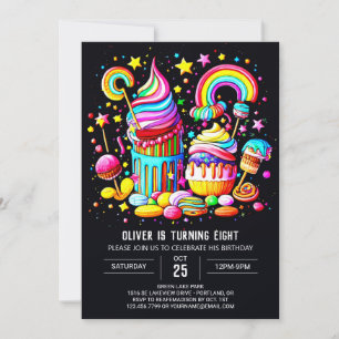 Watercolor Sweet Birthday Invitation