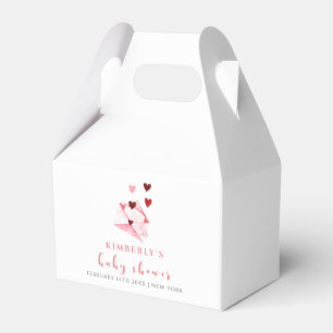 Watercolor Sweet Heart Letter Baby Shower Favor Box