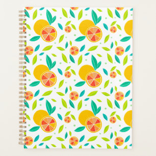 Watercolor Sweet Oranges Pattern Planner