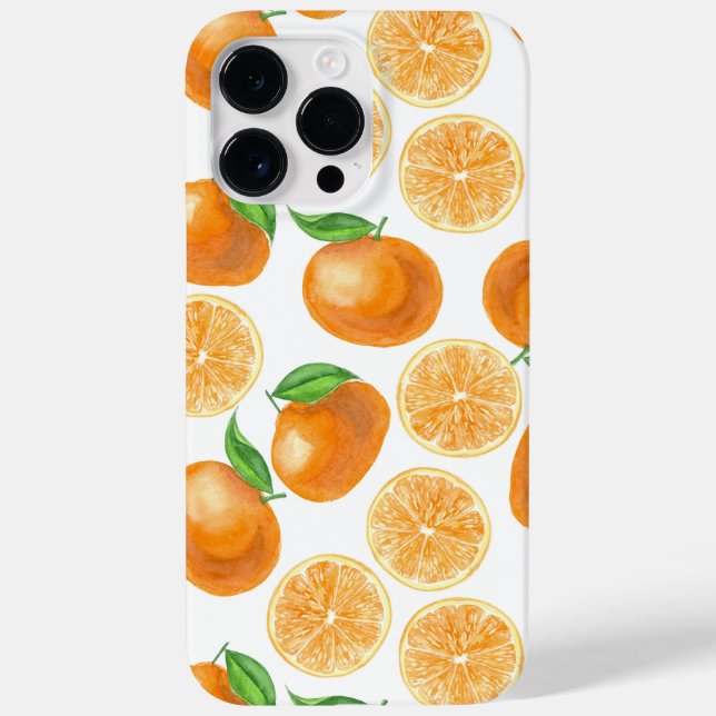 Watercolor tangerines Case-Mate iPhone case (Back)