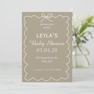 Watercolor Teddy Bear Hot Air Balloon Baby Shower Invitation