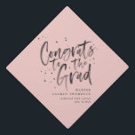 watercolor text graduation cap board.<br><div class="desc">watercolor text graduation cap board. Congrats to the grad. Change the colour to suit your style.</div>