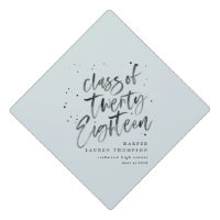 watercolor text graduation cap board.