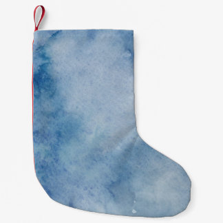 Watercolor texture background paint small christmas stocking