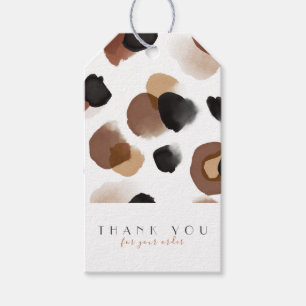 Watercolor   Thank you   Leopard print Gift Tags