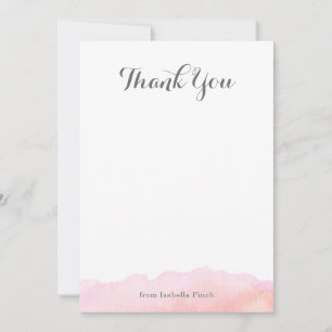 Watercolor Thank You Note Cards