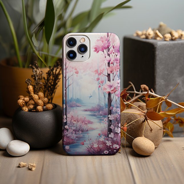 Watercolor, The Pink Forest Case-Mate iPhone Case (Creator Uploaded)