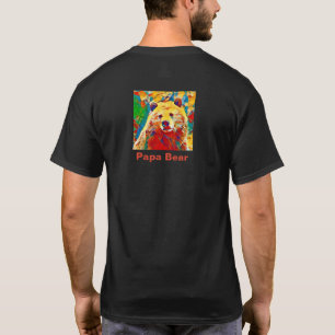 Watercolor Theme Digital Papa Bear T Shirt