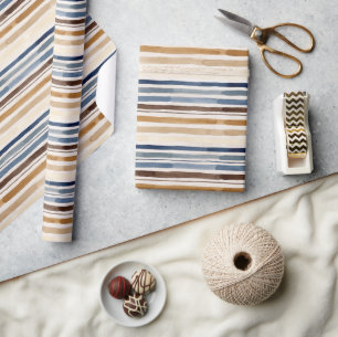 Watercolor Thin Stripe Wrapping Paper