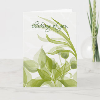 Watercolor Thinking of you Card
