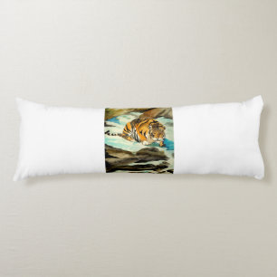 Watercolor Tiger Body Pillow